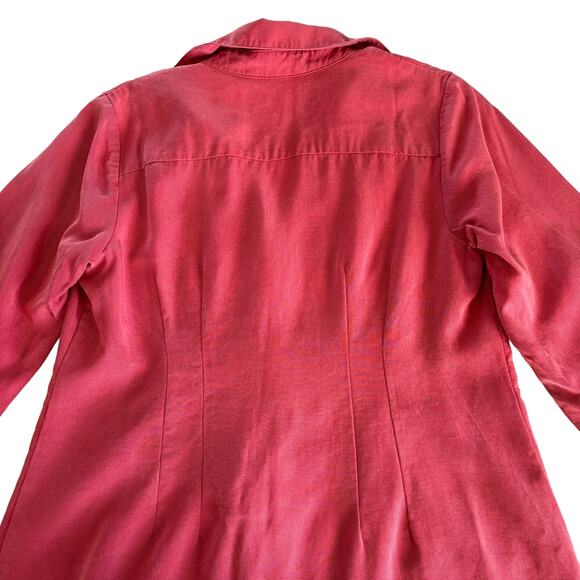 Soft Surroundings Lagenlook Brick Red Washed
Tencel Tunic Top Size XS - Picture 7 of 9